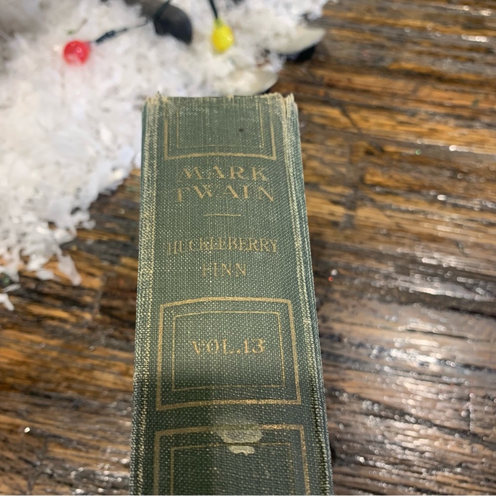Mark Twain Huckleberry Finn Vol 13 Vintage Collectible Hardcover Book - Picture 10 of 16